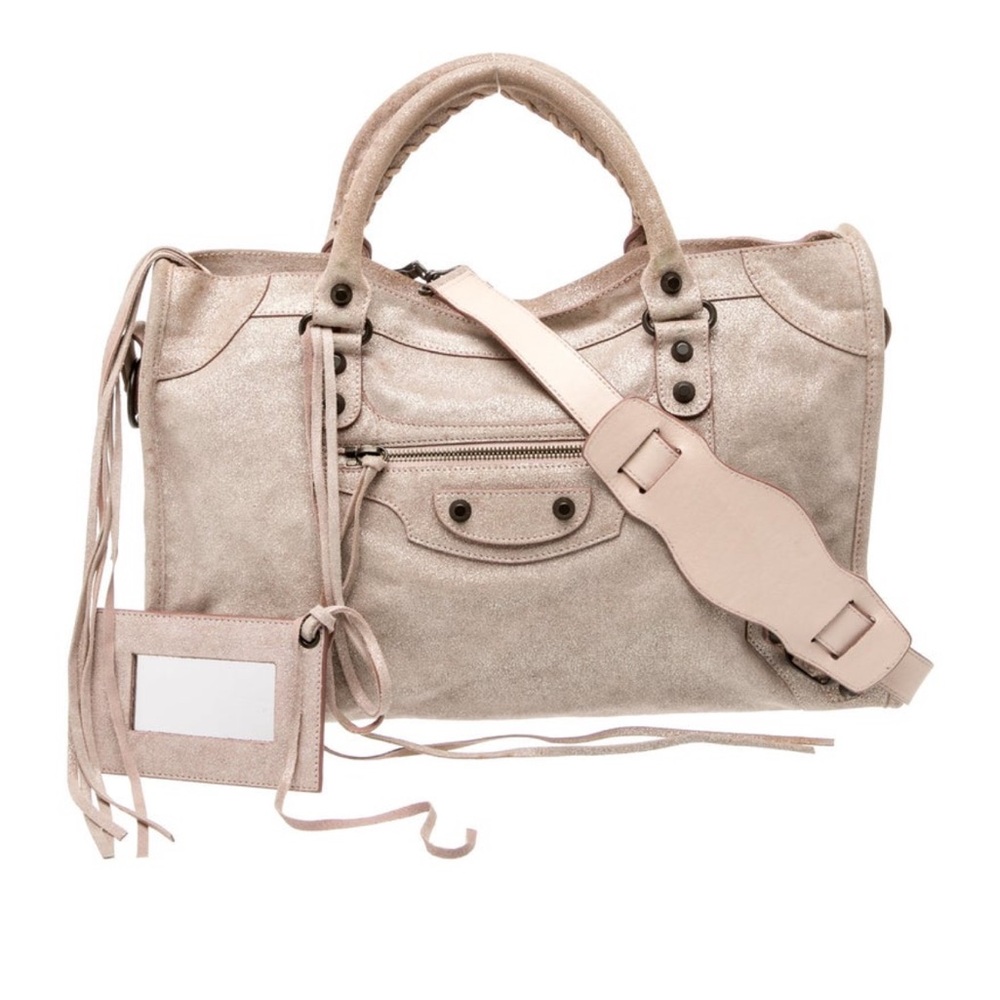 Balenciaga Classic City Bag cream/pink limited edition 2010 neiman Marcus
